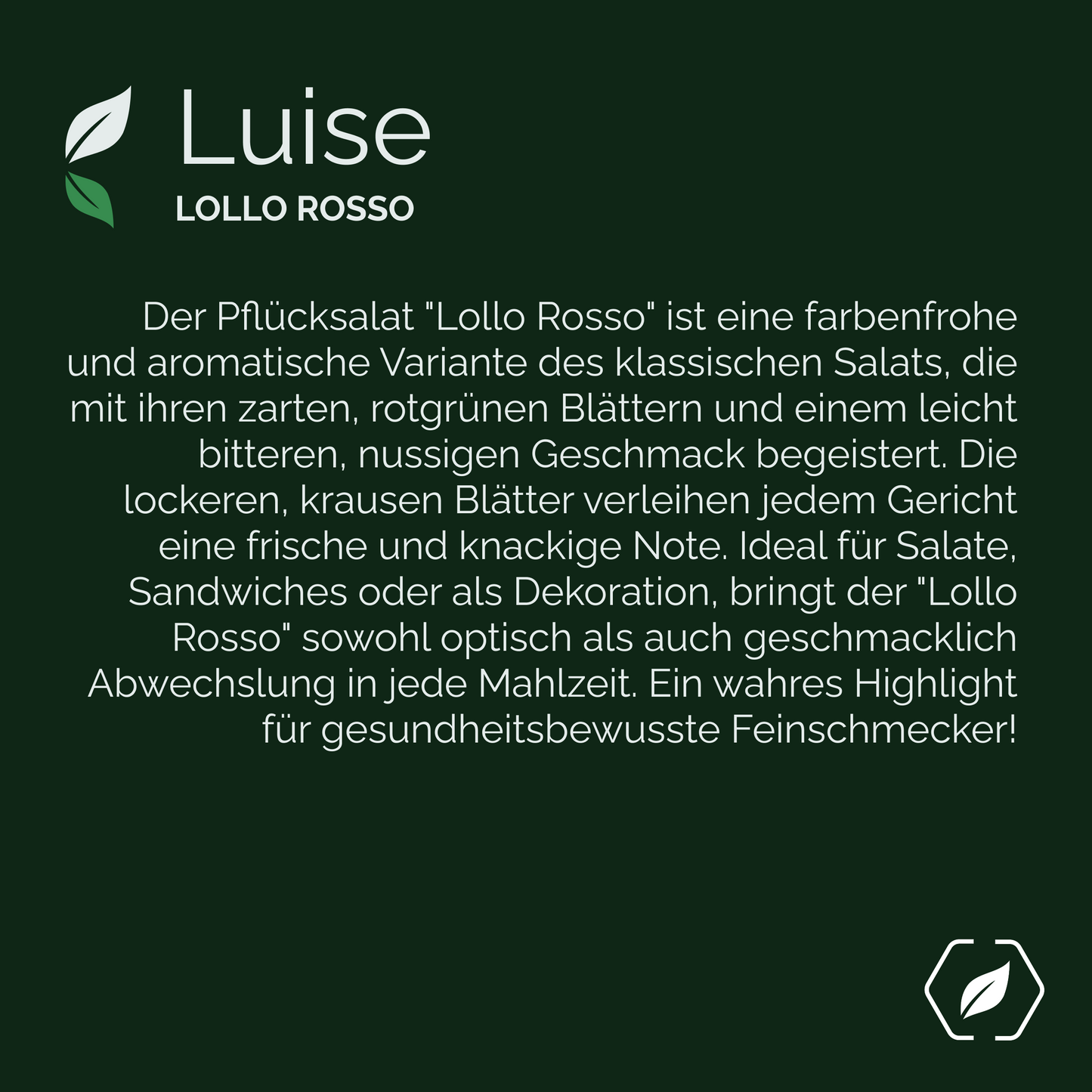 "Luise" - Pflücksalat