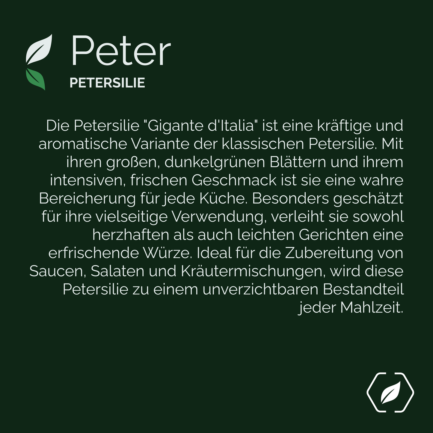 "Peter" - Petersilie
