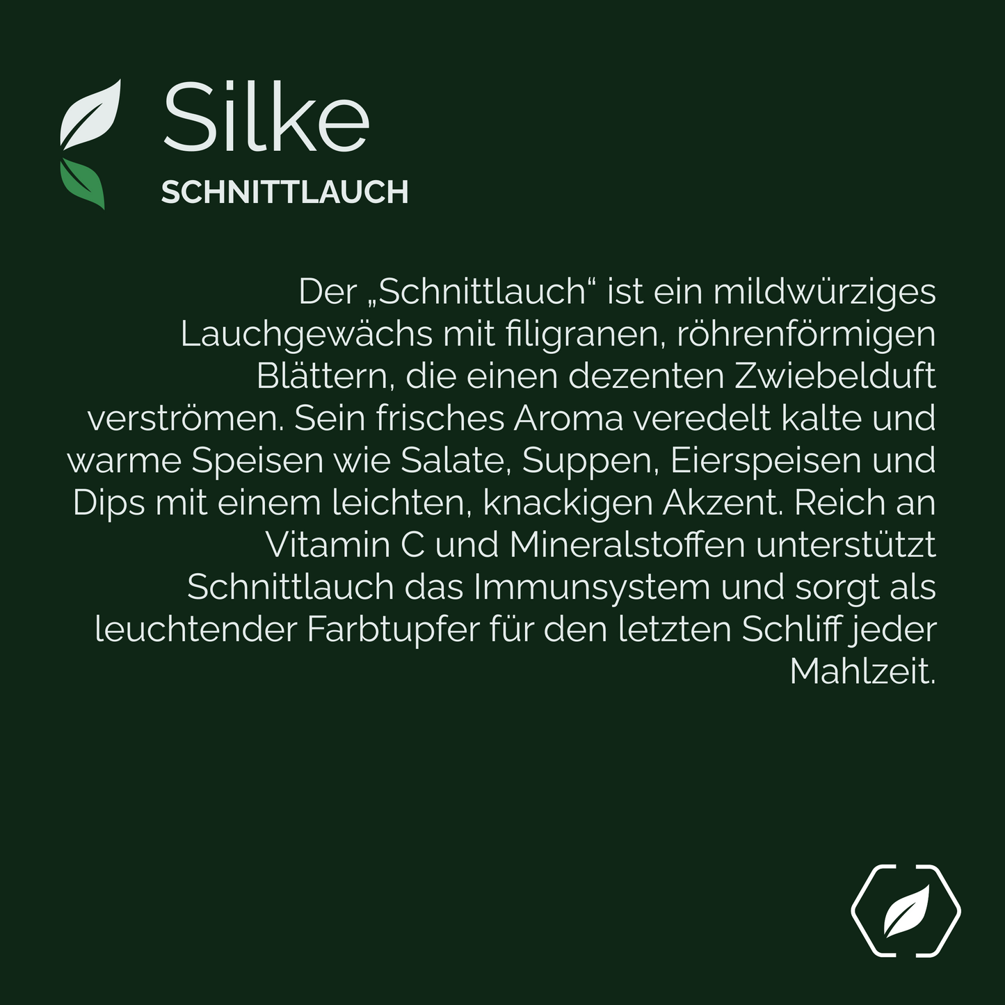 "Silke" - Schnittlauch